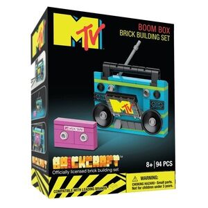 MTV Retro Boombox 94pc. Brick Building Set By Brickcraft 🎁